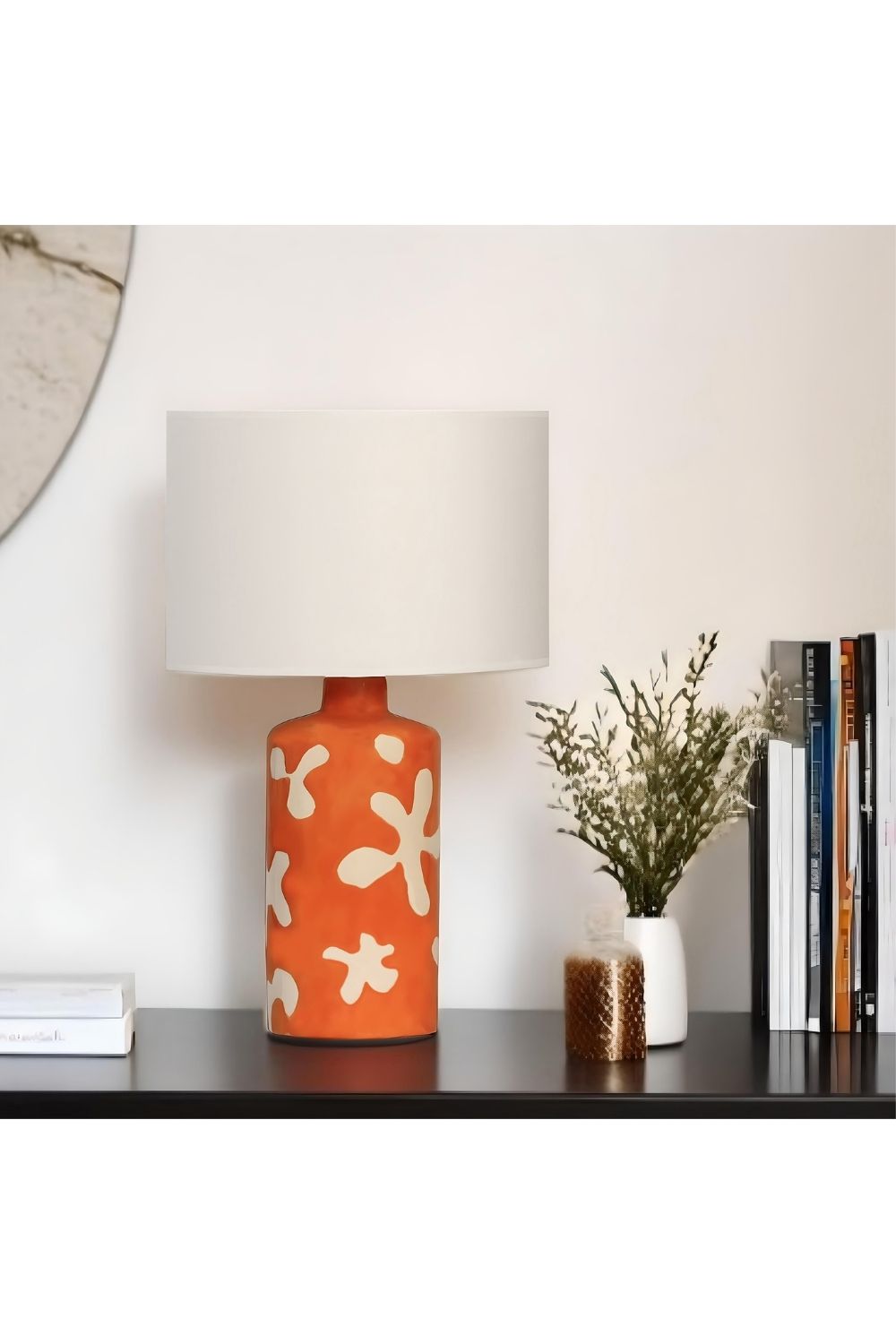 Flora Seramik Masa Lambası – Sanatsal Dokulu El Yapımı Tasarım - 1