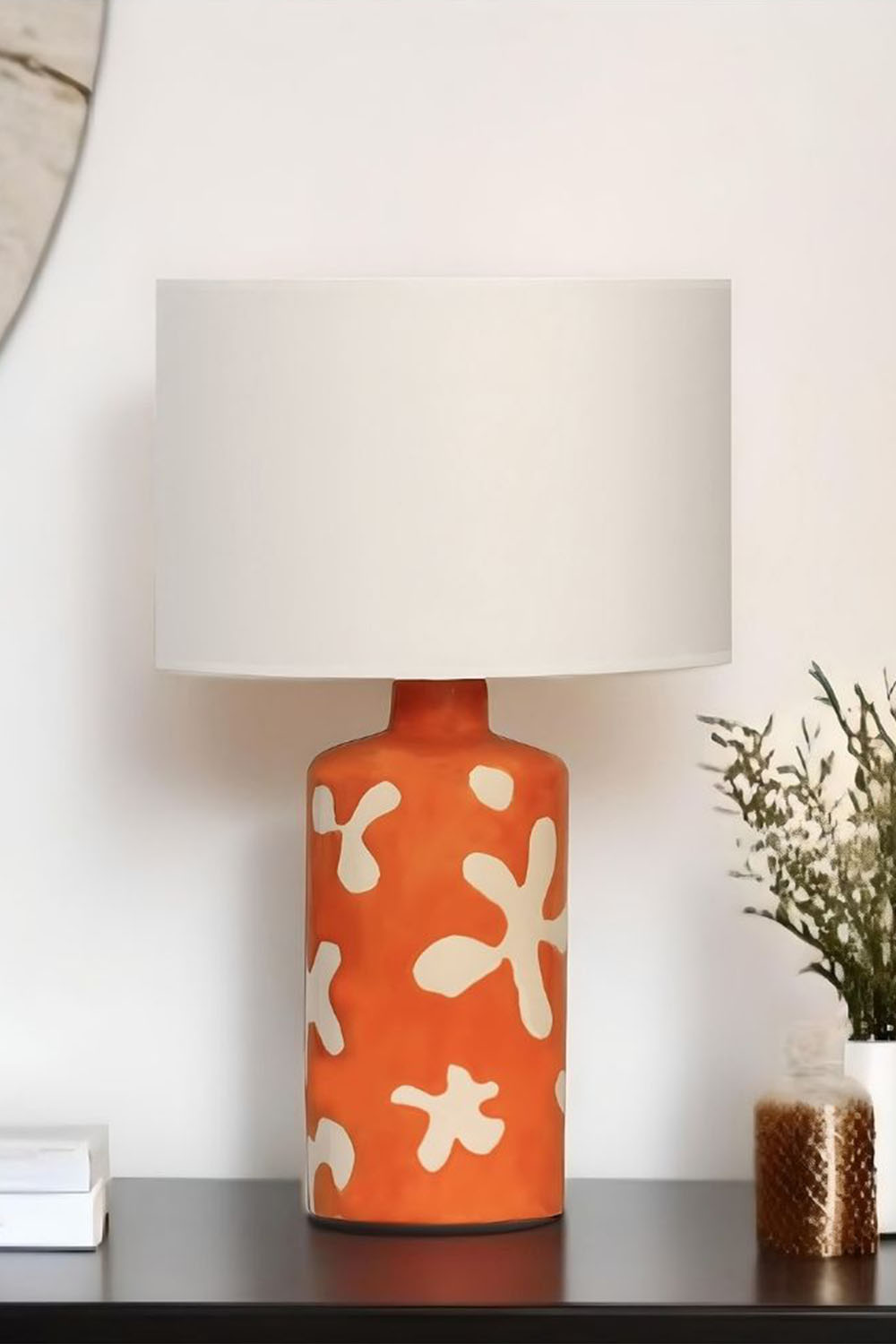 Moena Studio-Flora Seramik Masa Lambası – Sanatsal Dokulu El Yapımı Tasarım-Abajur-2-Milagron.com