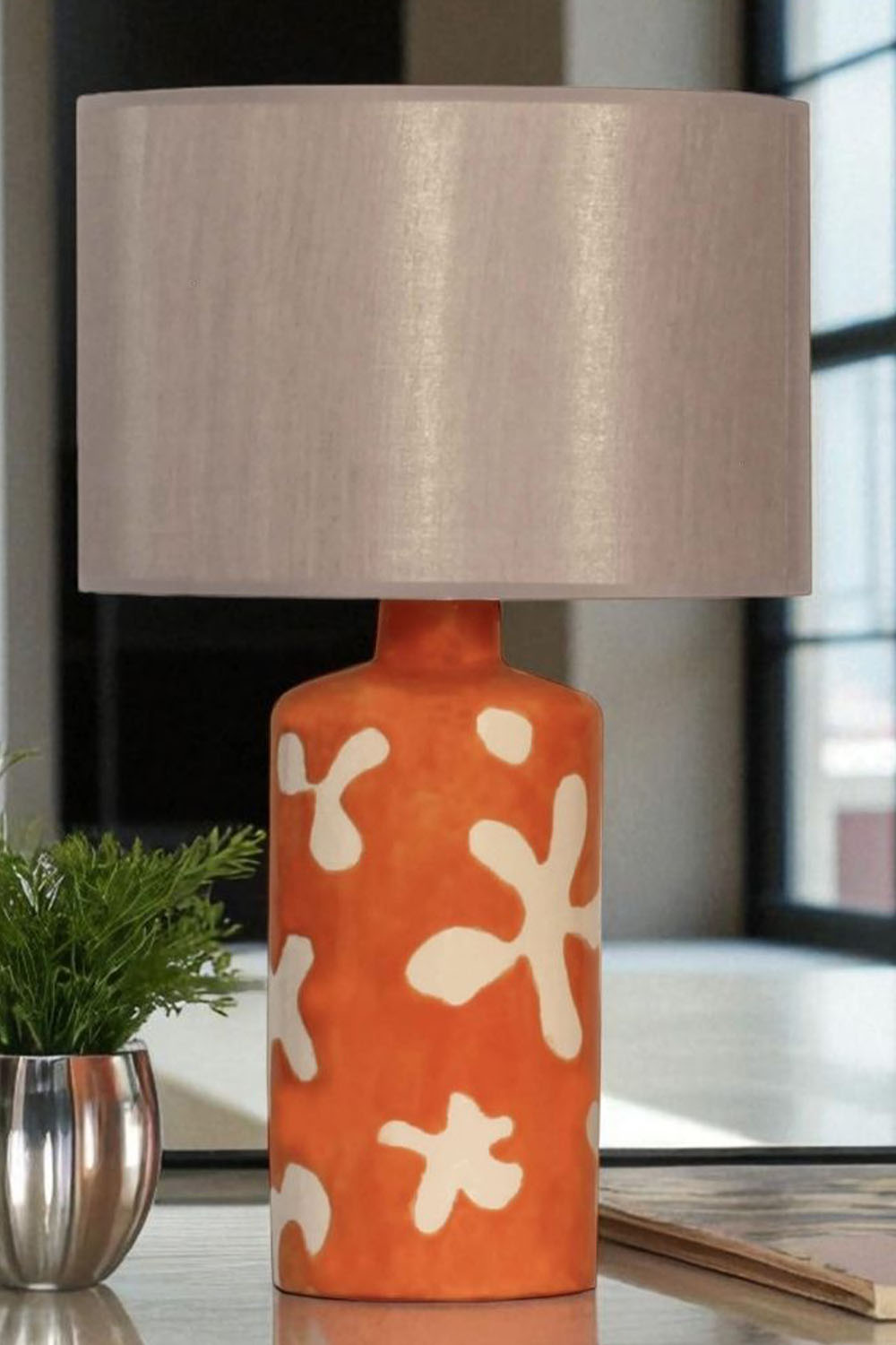 Moena Studio-Flora Seramik Masa Lambası – Sanatsal Dokulu El Yapımı Tasarım-Abajur-2-Milagron.com