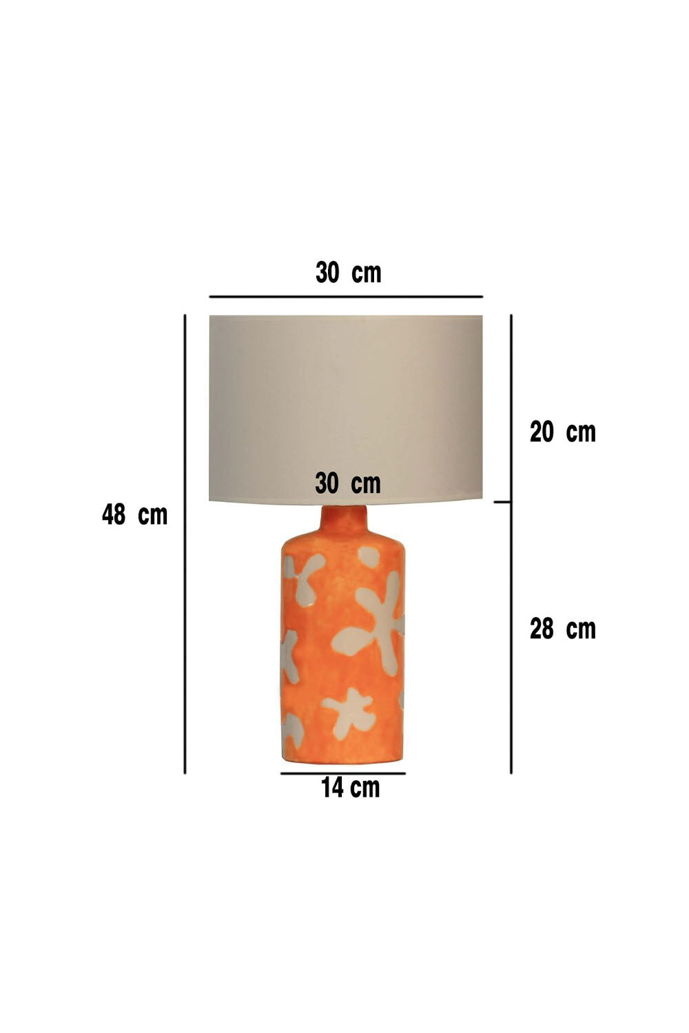 Moena Studio-Flora Seramik Masa Lambası – Sanatsal Dokulu El Yapımı Tasarım-Abajur-3-Milagron.com