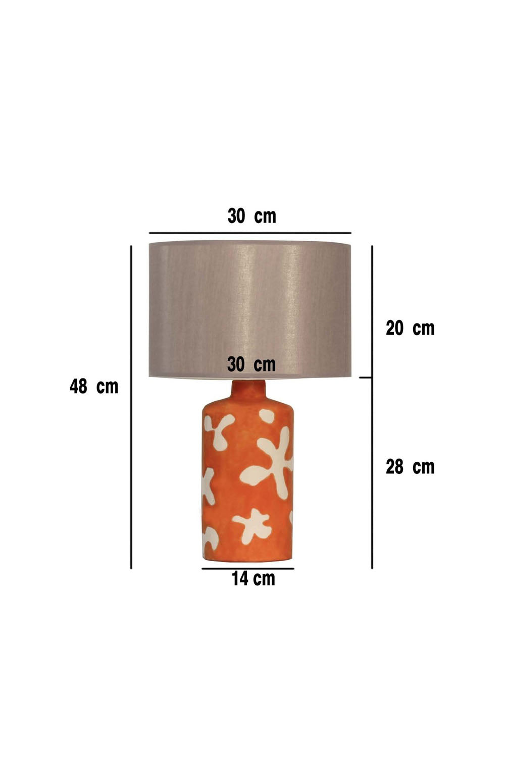 Moena Studio-Flora Seramik Masa Lambası – Sanatsal Dokulu El Yapımı Tasarım-Abajur-3-Milagron.com