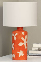 Moena Studio-Flora Seramik Masa Lambası – Sanatsal Dokulu El Yapımı Tasarım-Abajur-4-Milagron.com