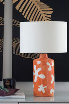 Moena Studio-Flora Seramik Masa Lambası – Sanatsal Dokulu El Yapımı Tasarım-Abajur-5-Milagron.com