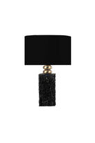 Moena Studio-Modern Tasarım Siyah Mermer Abajur – Siyah Başlık-Abajur-1-Milagron.com