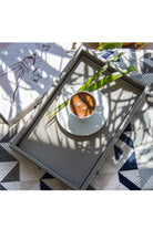 Orta Boy Bronz Yaldızlı Suni Deri Tepsi - 0