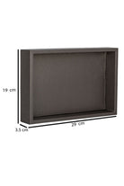 Orta Boy Bronz Yaldızlı Suni Deri Tepsi - 5