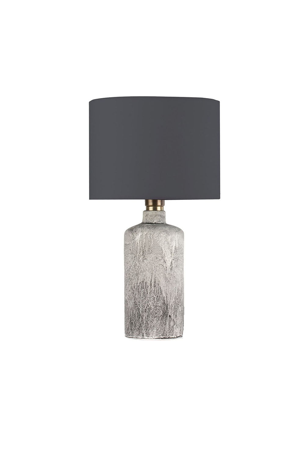 Moena Studio-Oslo Doğal Taş Görünümlü Seramik Abajur – Antrasit Başlık-Abajur-1-Milagron.com