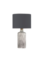 Moena Studio-Oslo Doğal Taş Görünümlü Seramik Abajur – Antrasit Başlık-Abajur-1-Milagron.com