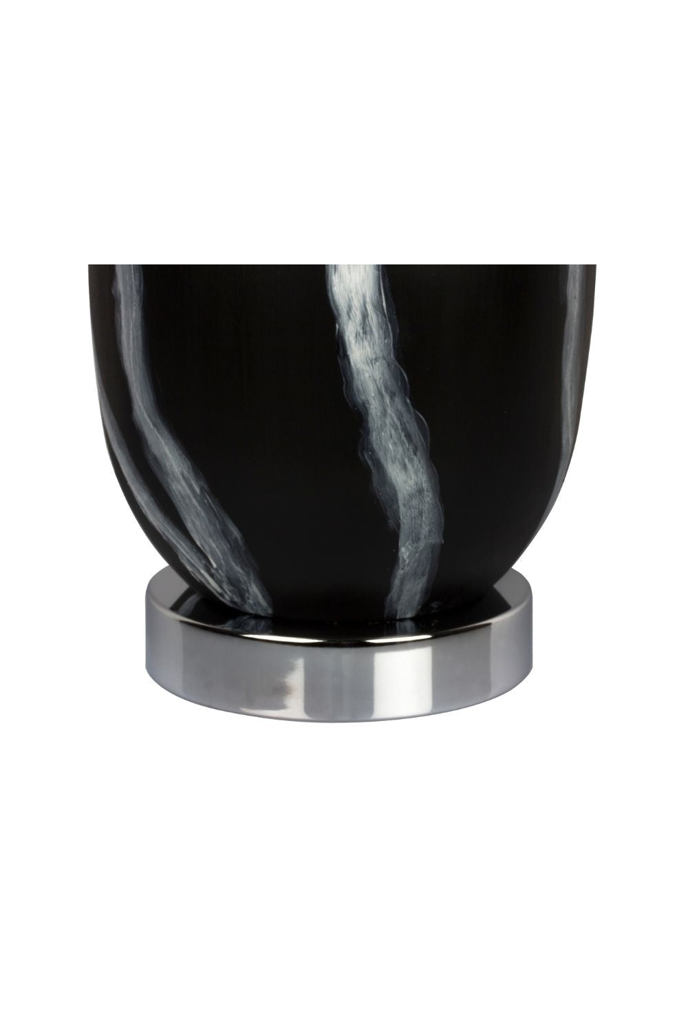 Siyah Beyaz Desenli Siyah Abajur – Krem   Başlık - 2