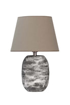 Stonetouch Seramik Abajur – Bej Şapkalı Doğal Doku - 0