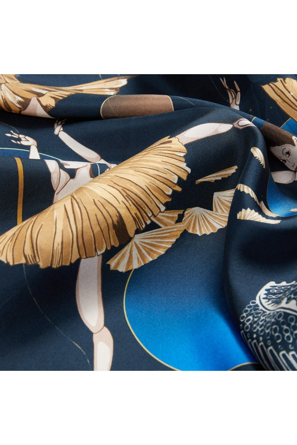 Mokoshe-Ballerinas & Blue - Silk-Şal & Fular-8-Milagron.com