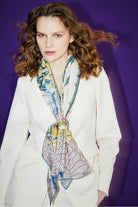 Mokoshe-Carnaval De Nice & Blue And Pink - Silk-Şal & Fular-3-Milagron.com