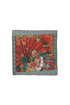 Mokoshe-Carnaval De Nice & Red And Green - Silk-Şal & Fular-1-Milagron.com