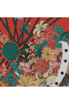 Mokoshe-Carnaval De Nice & Red And Green - Silk-Şal & Fular-3-Milagron.com