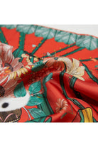 Mokoshe-Carnaval De Nice & Red And Green - Silk-Şal & Fular-4-Milagron.com