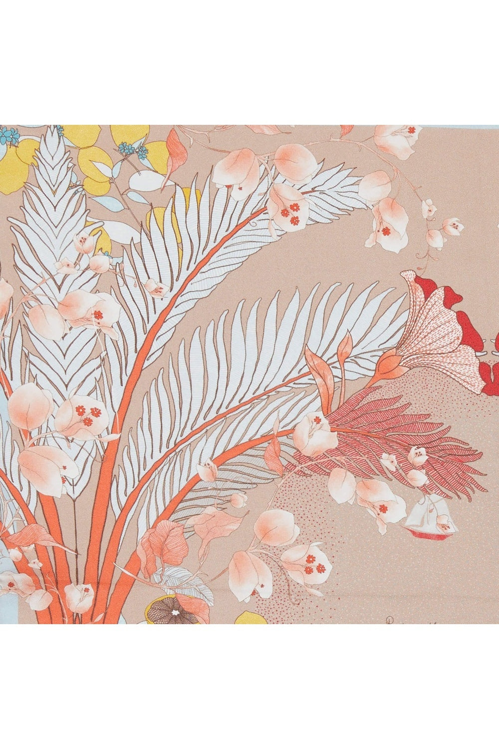 Mokoshe-French Riviera & Beige - Cotton-Şal & Fular-5-Milagron.com