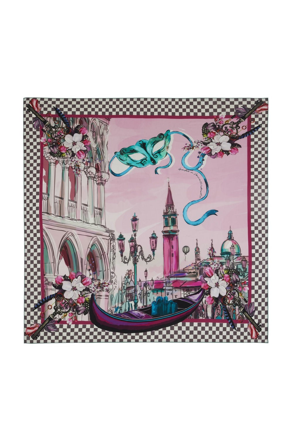 Gondola In Venice & Pink - 1