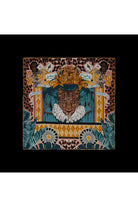 Mokoshe-Monkey And The Leopard - Yellow - Silk-Şal & Fular-1-Milagron.com