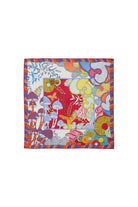 Mokoshe-Mushroom Town & Purple And Orange - Silk-Şal & Fular-1-Milagron.com