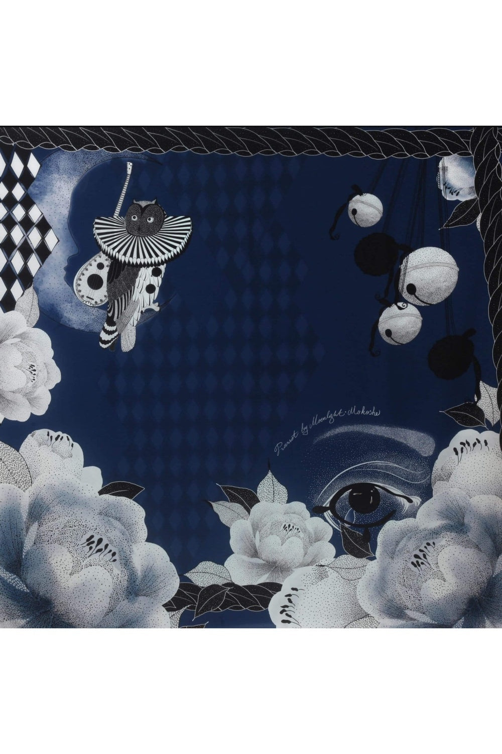 Mokoshe-Pierrot & Blue-Şal & Fular-1-Milagron.com