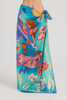 Mokoshe-Saga In Mauritius & Turquoise And Red-Şal & Fular-1-Milagron.com