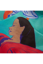 Mokoshe-Saga In Mauritius & Turquoise And Red-Şal & Fular-4-Milagron.com