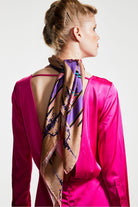 Mokoshe-Tea For Two & Beige And Pink - Wool-Şal & Fular-2-Milagron.com