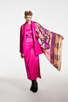 Mokoshe-Tea For Two & Beige And Pink - Wool-Şal & Fular-3-Milagron.com