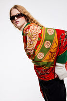 Mokoshe-Tea For Two & Red And Green - Wool-Şal & Fular-2-Milagron.com