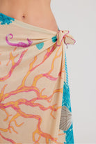 Mokoshe-Underwater & Beige And Orange-Şal & Fular-2-Milagron.com