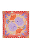 Mokoshe-Walking İn Giverny & Purple And Red - Cotton-Şal & Fular-1-Milagron.com