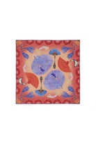 Mokoshe-Walking İn Giverny & Purple And Red - Silk-Şal & Fular-1-Milagron.com