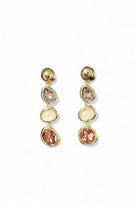 Monadas Bijou-Essana 14k Rodyum Kaplama Sallantılı Küpe-Küpe-1-Milagron.com