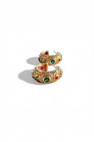 Monadas Bijou-Maharani 14k Altın Rengi Halka Küpe-Küpe-2-Milagron.com