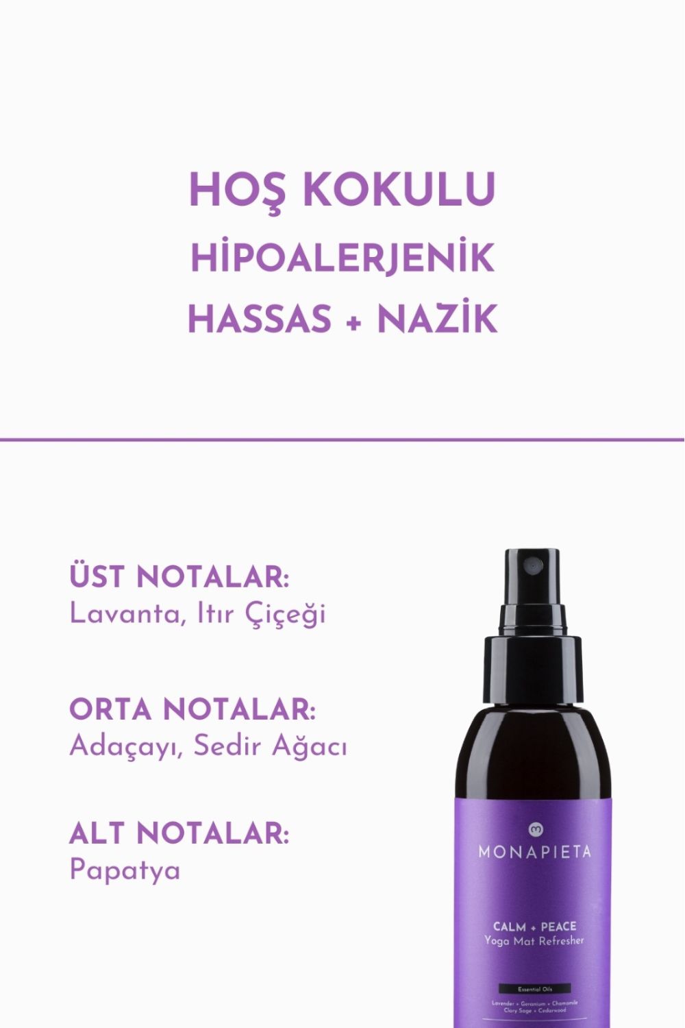 Monapieta-Monapieta Tazeleyici Yoga Matı Temizleme Spreyi | Yenileyici & Koku Giderici | Sakin & Huzurlu Aura | 3x125 Ml-Oda Kokusu-2-Milagron.com