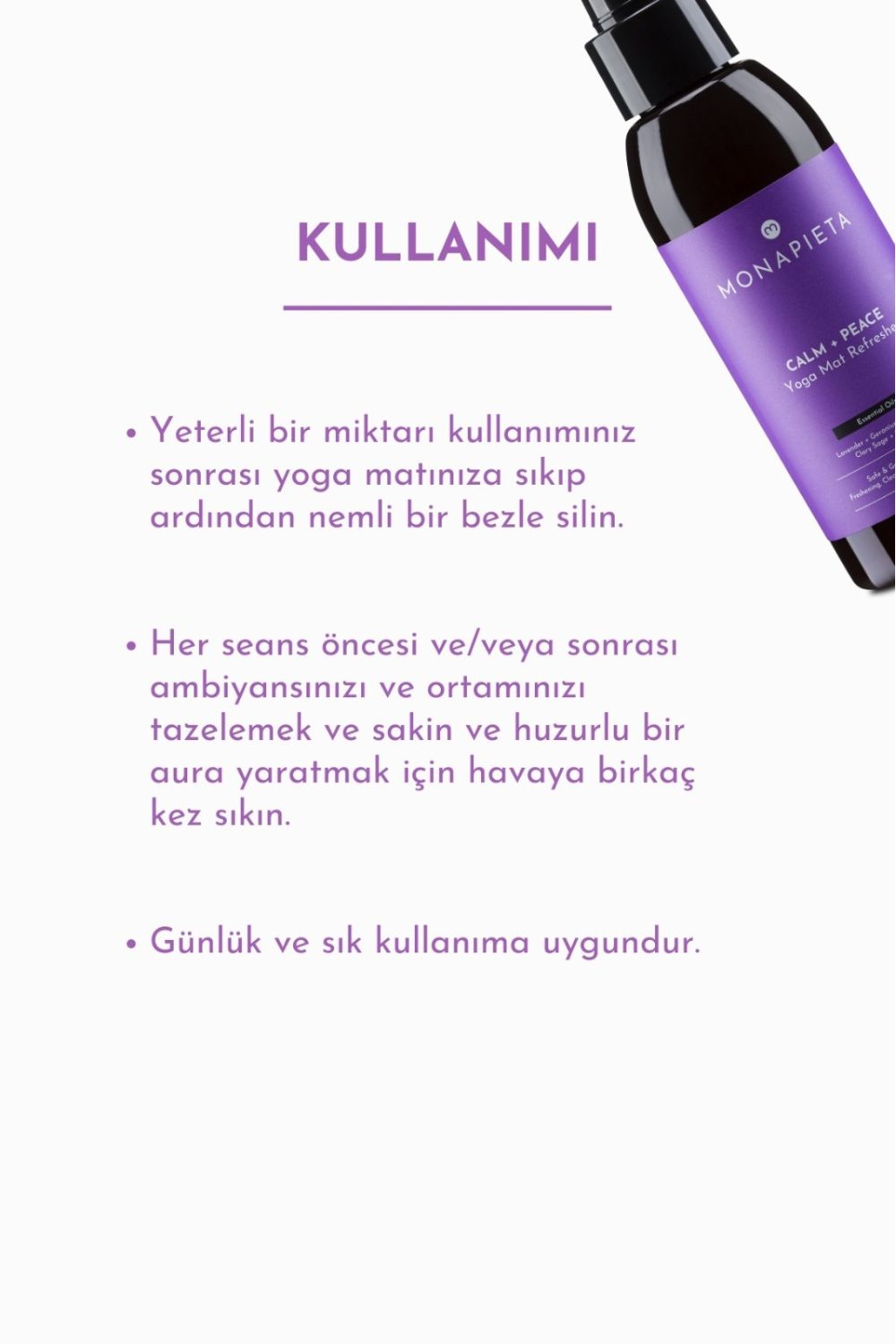 Monapieta-Monapieta Tazeleyici Yoga Matı Temizleme Spreyi | Yenileyici & Koku Giderici | Sakin & Huzurlu Aura | 3x125 Ml-Oda Kokusu-4-Milagron.com