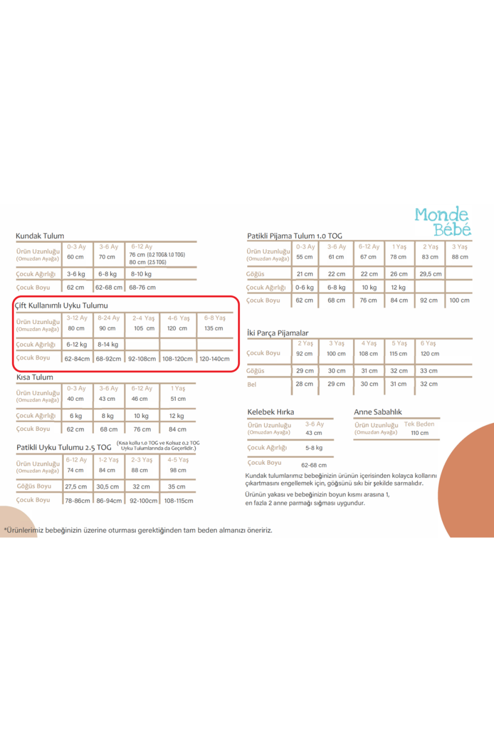 Organik Pamuklu Çift Kullanım Uyku Tulumu (2.5 Tog) - 3