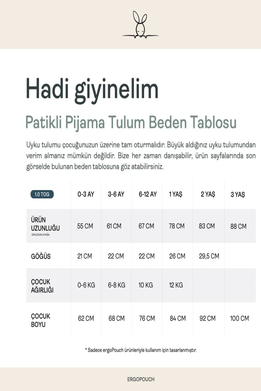 Organik Pamuklu Pijama Tulum (0.2 Tog) - 5