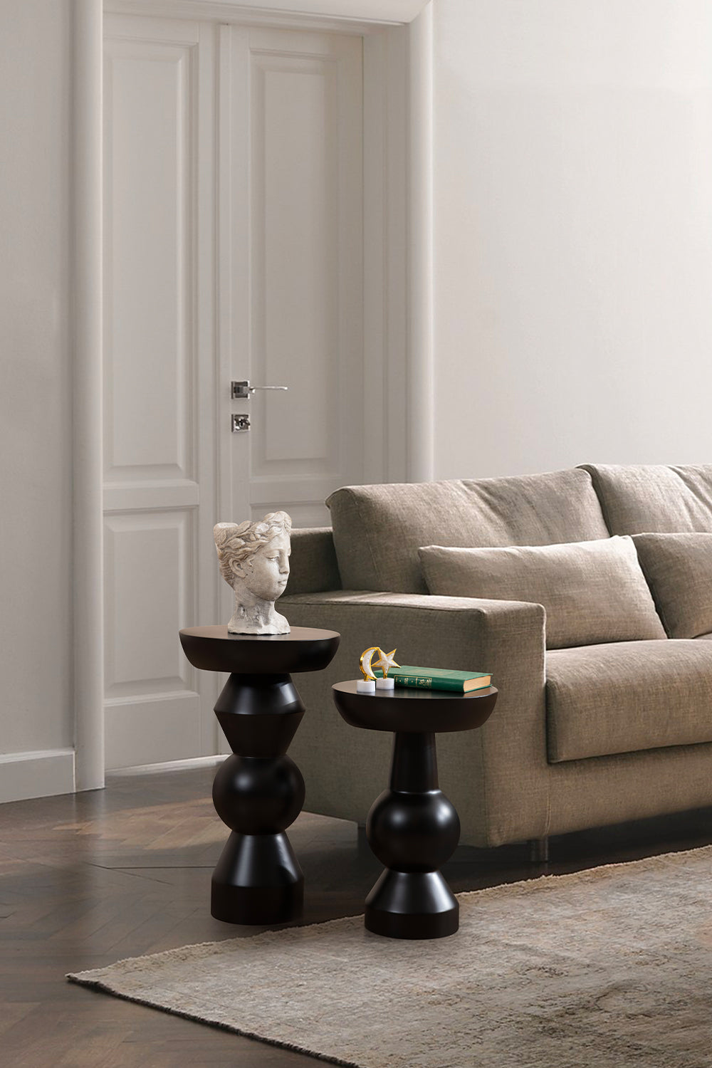 More Wood Design-Enva 2'li Ahşap Sehpa-Sehpa-1-Milagron.com