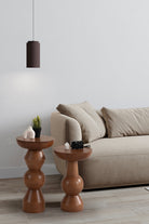 More Wood Design-Enva 2'li Ahşap Sehpa-Sehpa-4-Milagron.com