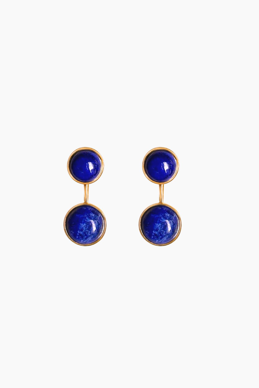 Moss Jewellery-Lapis Duo Küpe-Küpe-1-Milagron.com