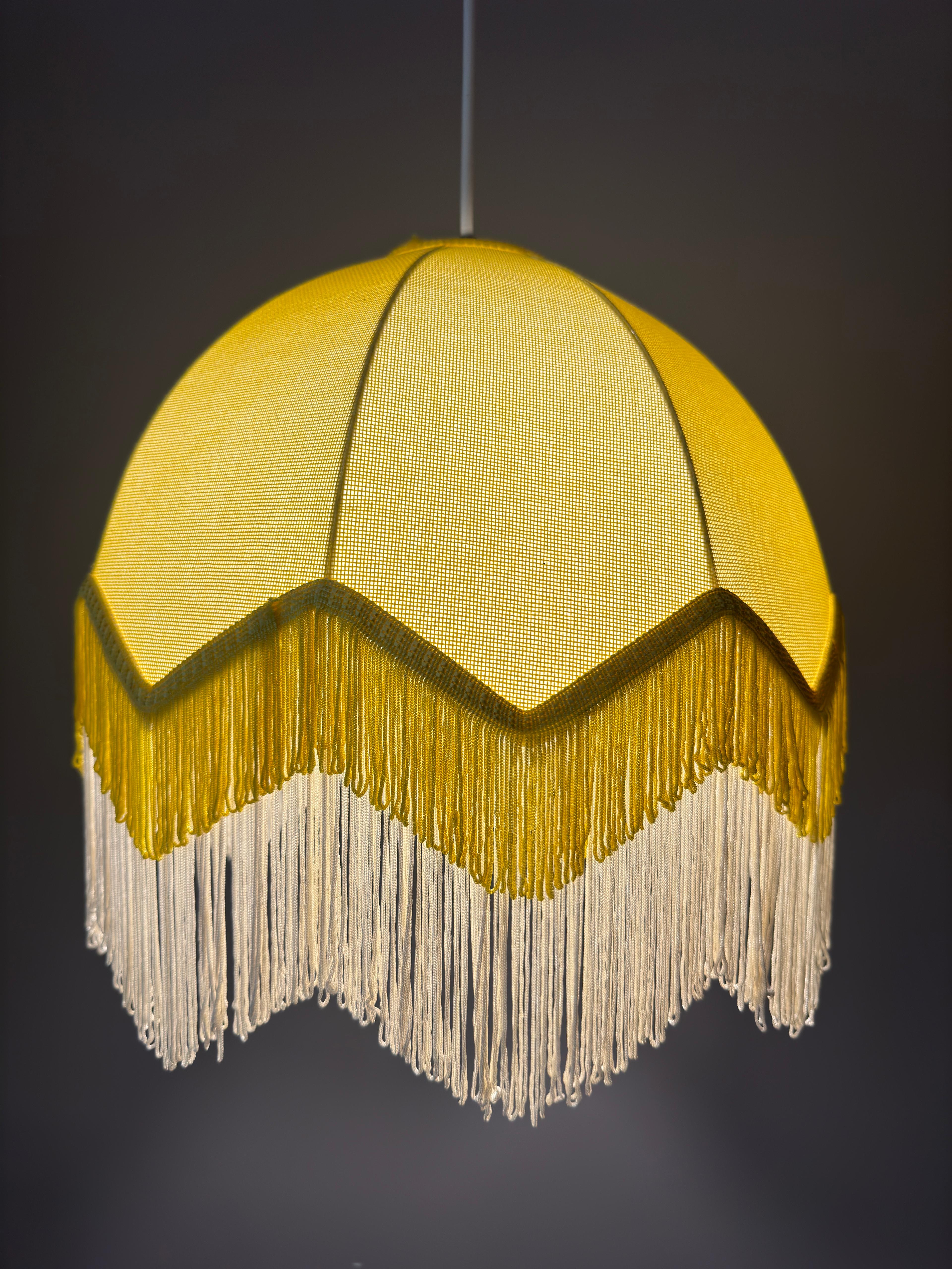 Lorenzo Püsküllü Kumaş Avize Lemonade - 3