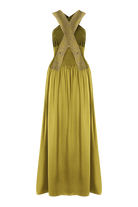 Movom Swimwear-Aspen Criss Cross Maxi Dress🌱-Elbise-5-Milagron.com