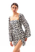 Movom Swimwear-Astral Square Neck Dress-Elbise-3-Milagron.com