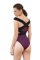 Movom Swimwear-Barbara Banded Cross Swimsuit-Bikini & Mayo-3-Milagron.com