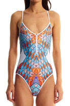 Movom Swimwear-Daphne Front Zip One Piece-Bikini & Mayo-1-Milagron.com