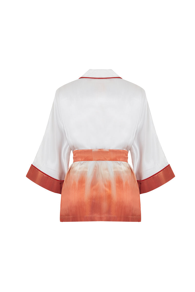 Movom Swimwear-Grace Pajama Style Shirt-Kimono-2-Milagron.com