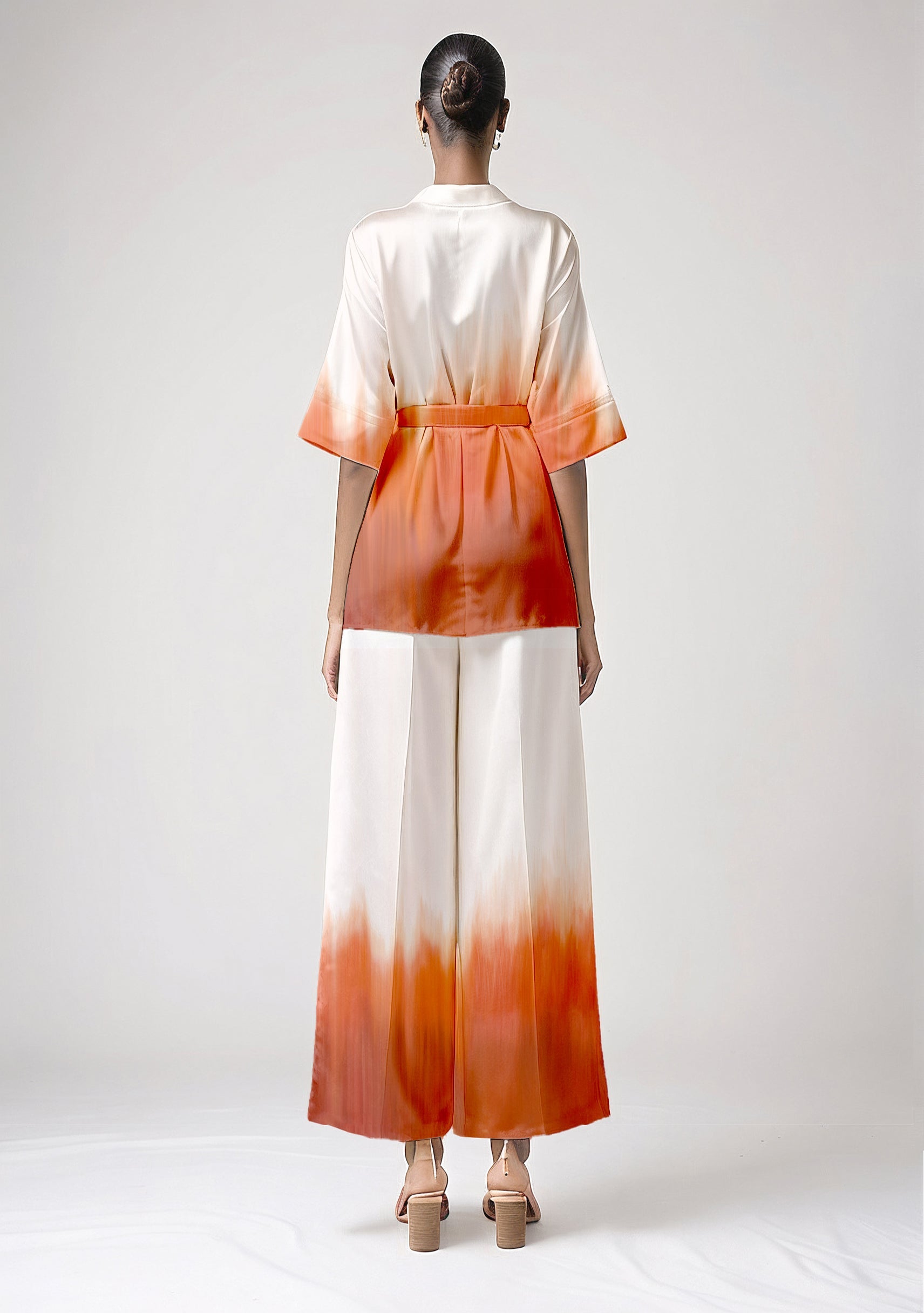 Movom Swimwear-Grace Pajama Style Shirt-Kimono-4-Milagron.com