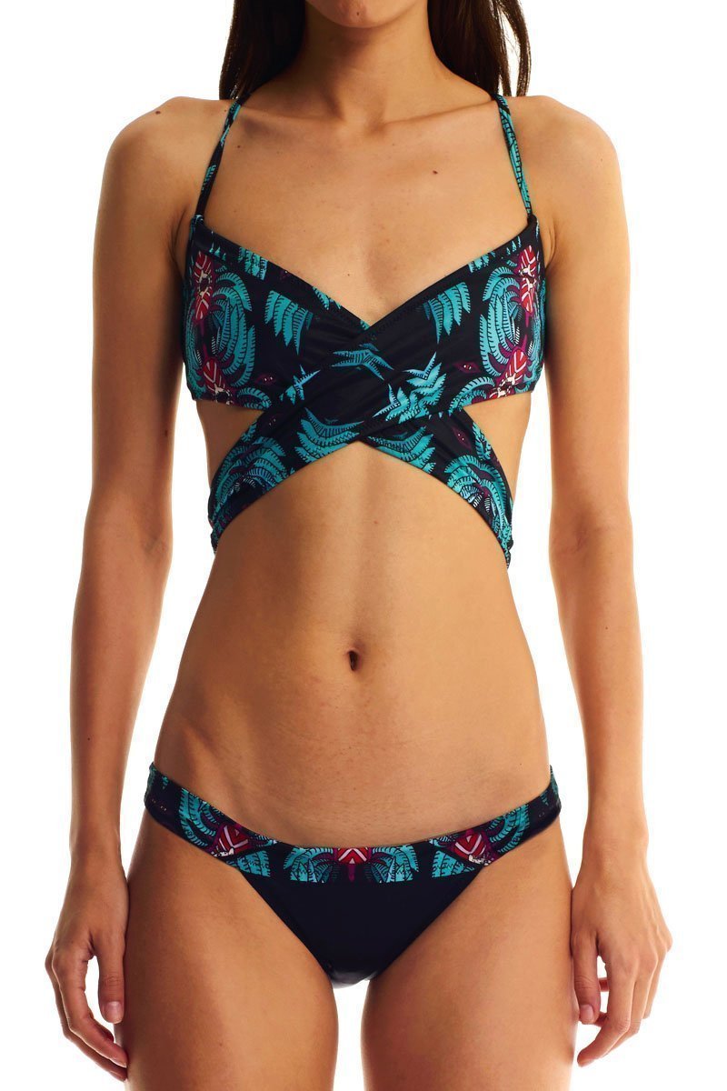 Movom Swimwear-Ivy Black Criss Cross Bikini-Bikini & Mayo-1-Milagron.com