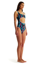 Movom Swimwear-Ivy Black Cut Out One Piece-Bikini & Mayo-3-Milagron.com